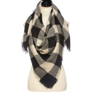 Blanket Scarf Buffalo Check Square
